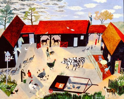 Upp en bit, 2004 (akryl) av Anna Pugh