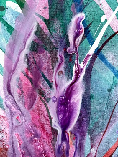 Livfullt abstrakt flöde av Anna Viklund