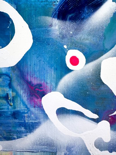 Livfulla blå former av Anna Viklund