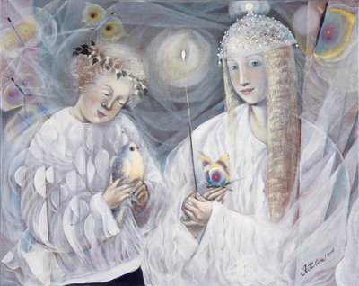 Gemini, 2006 (olja på belgiskt linne) av Annael Anelia Pavlova