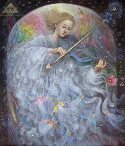 Guardian Angel, 2019 (olja på belgiskt linne) av Annael Anelia Pavlova