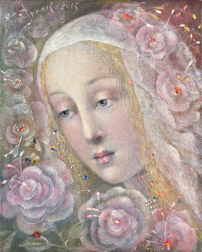 Kisses of the Wind, 2015 (olja på belgiskt linne) av Annael Anelia Pavlova