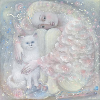 Tenderness, 2016 (olja på belgiskt linne) av Annael Anelia Pavlova