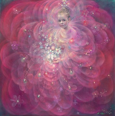 The Flower of Childhood, 2014 (olja på belgiskt linne) av Annael Anelia Pavlova