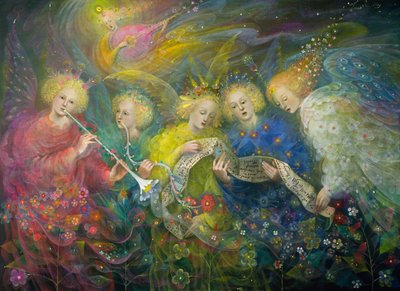 The Light of Heavenly Worlds, 2019 (olja på belgiskt linne) av Annael Anelia Pavlova