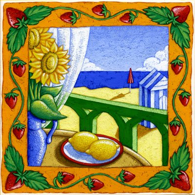 Fyra årstider, sommar, 2015 (gouache) av Annalisa Morrocco