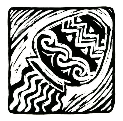Horoskop (Vattumannen), 2017 (linnetryck) av Annalisa Morrocco
