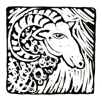 Horoskop (Väduren), 2017 (linnetryck) av Annalisa Morrocco