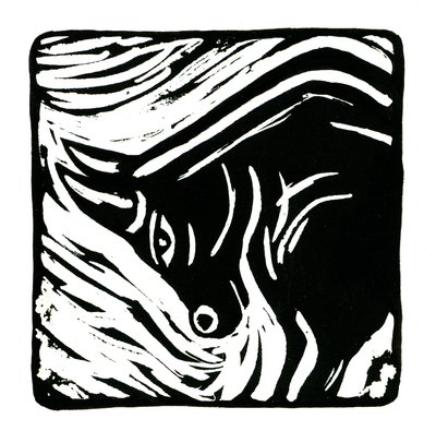 Horoskop (Oxen), 2017 (linnetryck) av Annalisa Morrocco