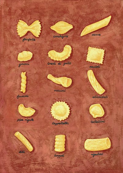 Pasta, 2010 (gouache) av Annalisa Morrocco
