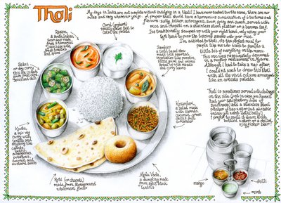 Thali, 2020 (färgpenna  blyerts) av Annalisa Morrocco