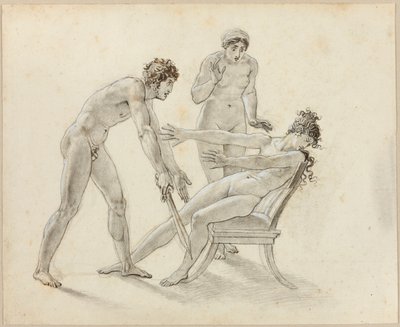 Hermione avvisar Orestes av Anne-Louis Girodet de Roucy-Trioson