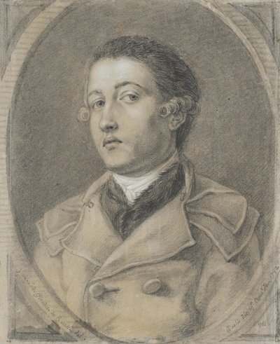 Porträtt av en ung man av Anne-Louis Girodet de Roucy-Trioson
