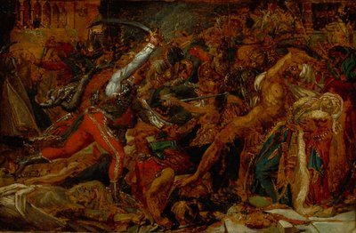 Skiss till "Revolten i Kairo" av Anne-Louis Girodet de Roucy-Trioson
