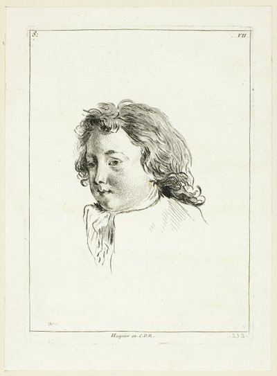 Pojkens huvud (vridet åt höger) av Anne Claude Philippe Caylus