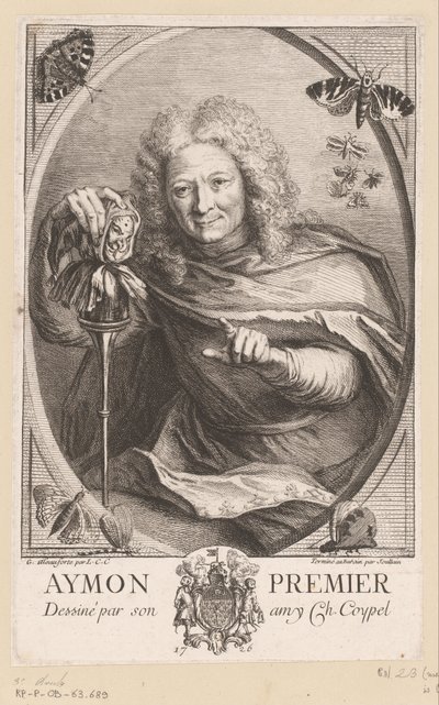 Porträtt av Etienne Isidore Théophile Aymon Aymon Premier (titel på objekt) av Anne Claude Philippe Caylus