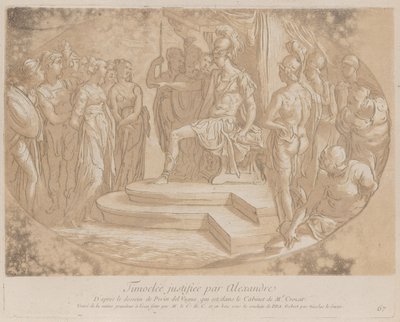 Alexander den store frigör Timoclea, frous bea..., ca. 1729-40 av Anne Claude Philippe de