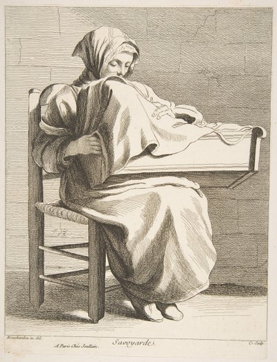 En kvinna från Savojen, 1737. av Anne Claude Philippe de Caylus