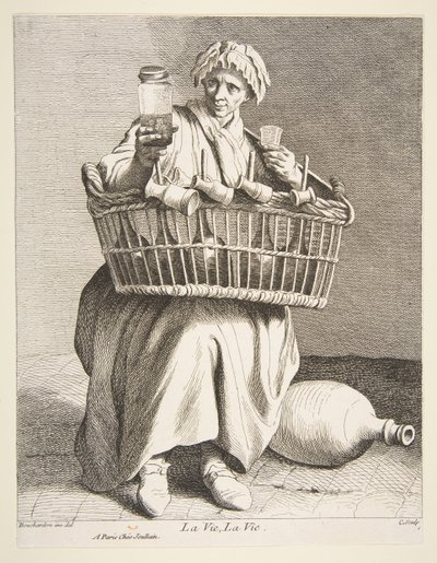 Brandy Seller, 1737. av Anne Claude Philippe de Caylus