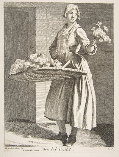 Blomsterförsäljare, 1738. av Anne Claude Philippe de Caylus