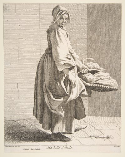Salladsförsäljare, 1742. av Anne Claude Philippe de Caylus