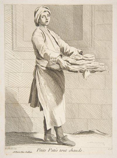 Konditoriförsäljare, 1738. av Anne Claude Philippe de Caylus