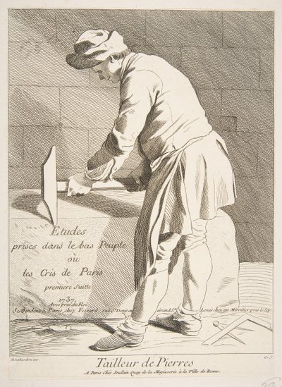 Stenhuggare, 1737. av Anne Claude Philippe de Caylus