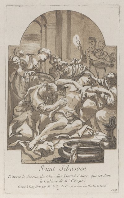 Sankt Sebastians martyrskap, ca. 1729. av Anne Claude Philippe de Caylus