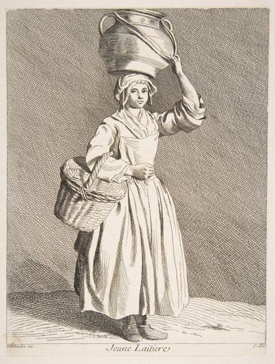 Ung mjölkjungfru, 1737. av Anne Claude Philippe de Caylus