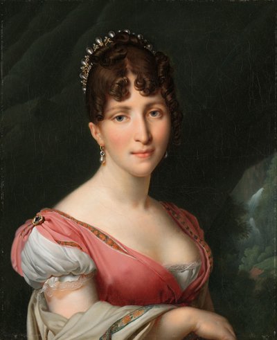 Porträtt av Hortense de Beauharnais, drottning av Holland Porträtt av Hortense de Beauharnais (1783-1837), drottning av Holland, hustru till kung Louis Napoleon av Anne Louis Girodet Trioson