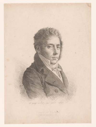 Porträtt av Marie Philippe Coupin de la Couperie Om färgen är bättre kan den inte bli bättre (titel på objekt) av Anne Louis Girodet Trioson