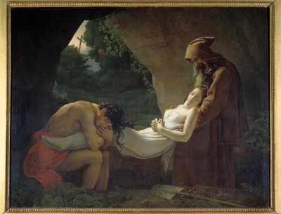 Atala till Atalas grav eller begravning. Målning av Anne Louis Girodet de Roucy-Trioson (Anne-Louis Girodet de Roucy Trioson av Anne Louis Girodet de Roucy Trioson