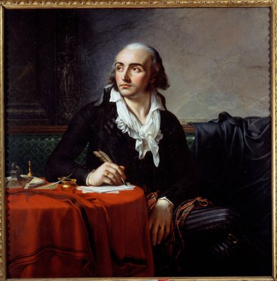 Porträtt av Giuseppe Fravega (1763-1833), italiensk revolutionär. Målning av Anne Louis Girodet de Roucy-Trioson (Anne-Louis Girodet de Roucy Trioson av Anne Louis Girodet de Roucy Trioson