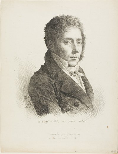 Porträtt av Coupin de la Couperie av Anne Louis Girodet de Roussy Trioson