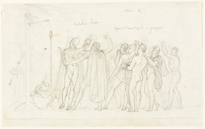 Bågskyttematchen, från Aeneiden, bok V av Anne Louis Girodet de Roussy Trioson