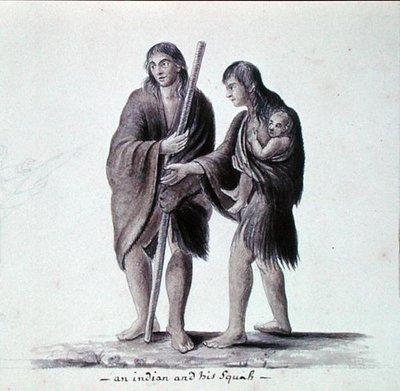 En indian och hans squaw av Anne Marguerite Hyde de Neuville