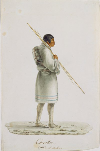 Cherokee, 1820 av Anne Marguerite Hyde de Neuville
