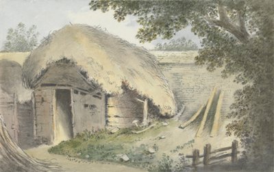 Ladugård med halmtak av Anne Peacock
