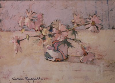 Michaelmas Daisies (olja på duk) av Anne Redpath
