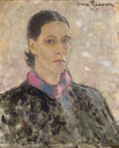 Självporträtt av Anne Redpath