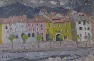 Sospel, Alpes Maritime (olja ombord) av Anne Redpath