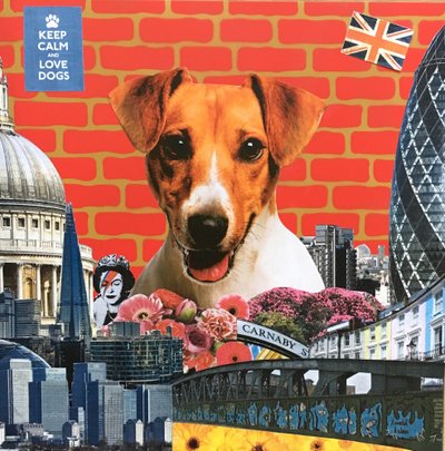 Jack Russel, 2015, Mixed media av Anne Storno