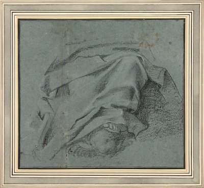 Carracci - Studie för draperiet över Jungfruns ben till altartavlan för Himmelfärden, S.Maria del Popolo, RCIN 902108 av Annibale Carracci