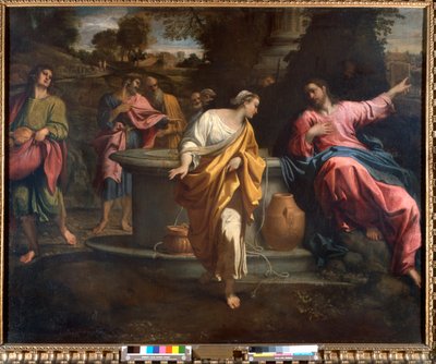 Kristus och den samaritanska kvinnan vid brunnen, 1594-95 av Annibale Carracci