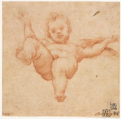 Flygande Amor, ca. 1602. av Annibale Carracci
