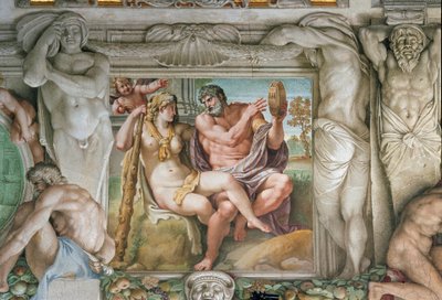 Herakles och Iole (Fresco av Annibale Carracci