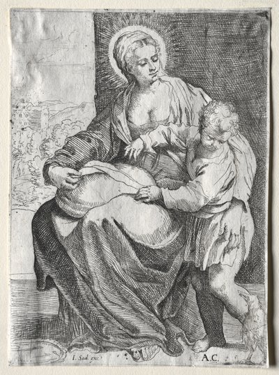 Madonna med den vita korpen, 1500-tal. av Annibale Carracci