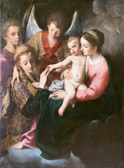 St Catherines mystiska bröllop av Annibale Carracci