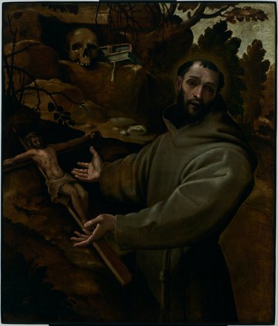 Sankt Franciskus av Assisi av Annibale Carracci