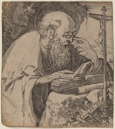 Sankt Jerome av Annibale Carracci